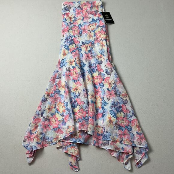 I.N. Studio Dresses & Skirts - I.N Studio Floral Handkerchief Mid Rise Skirt Womens 1X NWT